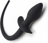 Nooitmeersaai - Buttplug hondenstaartje zwart 32 - 80 mm