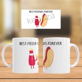 Mok Best Friends Forever (ketchup en hotdog)