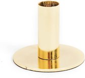 Housevitamin kandelaar / kaarsstandaard goud metaal hoogte 10cm