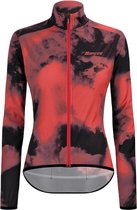 Santini Windstopper Jacket Dames Roze Zwart - Nebula Storm Pocketable Windbreaker For Women Granatina - XS