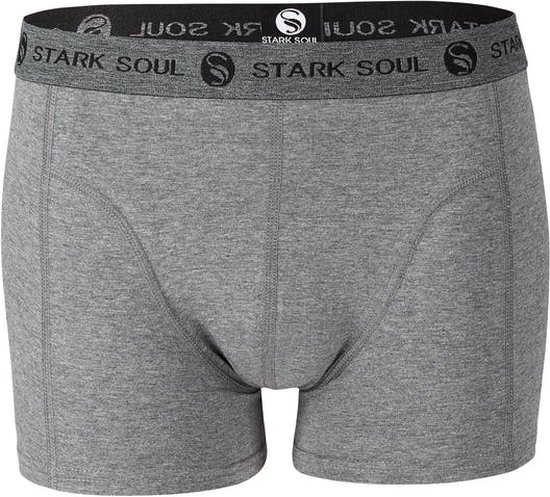 Boxershorts - 2-Pack - Grijs - Stark Soul - Korte pijpen - L