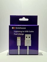 Ectohouse Apple Lightning naar USB 3.0 A Male kabel - 1 meter - Wit - 1 -PACK