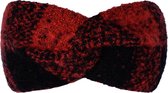 Hoofdband Moscow - multicolor red - rood - zwart - oorwarmers - polyester