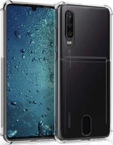 Crystal Backcase Shockproof Met Pasjeshouder Hoesje Huawei P30 Transparant - Telefoonhoesje - Smartphonehoesje - Zonder Screen Protector