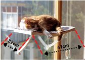 Hobipets - Kattenmand raam - 5 Zuignappen - Hangmat Kat Raam