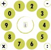 Afbeelding van het spelletje SPRINGSPEL - 1 x 1 meter - Rekenen - Cijfers - Bewegend leren - Spelend leren - Peuter - Voor binnen en buiten - Onderwijs