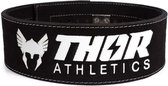Thor Athletics - Halterriem - Powerlift Riem - Lifting Belt - Clip Sluiting - Zwart - Gewichthefriem - Krachttraining Accesscoires - Powerlifting - Bodybuilding - Deadlift - Squat