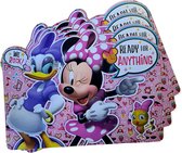3D placemat Disney Minnie Mouse rood 42 x 28 cm - Onderleggers voor kinderen/meisjes