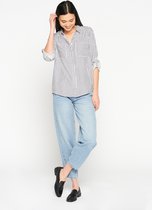 LOLALIZA Gestreept hemd - Marine Blauw - Maat 36