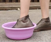 Latex Waterproef schoen beschermer - schoenhoesjes - Shoe Cover - schoenovertrek - Schoenmaat 34-40 - herbruikbaar - zwart - schoenhoesjes wegwerp - sneaker shield