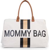 Childhome Mommy sac grand - OFF WHITE STRIPES NOIR / OR
