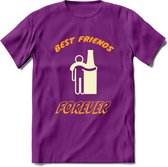 Best Friends Forever T-Shirt | Bier Kleding | Feest | Drank | Grappig Verjaardag Cadeau | - Paars - XXL