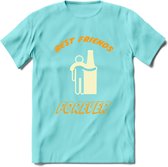 Best Friends Forever T-Shirt | Bier Kleding | Feest | Drank | Grappig Verjaardag Cadeau | - Licht Blauw - M