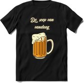 De Soep Van Vandaag T-Shirt | Bier Kleding | Feest | Drank | Grappig Verjaardag Cadeau | - Zwart - M