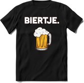 Biertje T-Shirt | Bier Kleding | Feest | Drank | Grappig Verjaardag Cadeau | - Zwart - XL