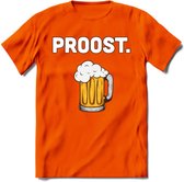 Eat Sleep Beer Repeat T-Shirt | Bier Kleding | Feest | Drank | Grappig Verjaardag Cadeau | - Oranje - 3XL