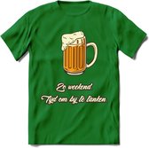 Zo Weekend, Tijd Om Bij Te Tanken T-Shirt | Bier Kleding | Feest | Drank | Grappig Verjaardag Cadeau | - Donker Groen - XXL