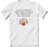 50 jaar geleden T-Shirt | Grappig Abraham 50 Jaar Verjaardag Kleding Cadeau | Dames – Heren - Wit - L