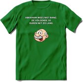 Abraham wees niet bang T-Shirt | Grappig Abraham 50 Jaar Verjaardag Kleding Cadeau | Dames – Heren - Donker Groen - S