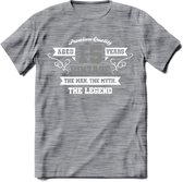 15 Jaar Legend T-Shirt | Zilver - Wit | Grappig Verjaardag en Feest Cadeau | Dames - Heren - Unisex | Kleding Kado | - Donker Grijs - Gemaleerd - M