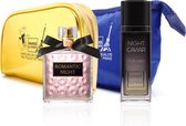 Duo Sensual Night (Caviar Night + Romantic Night), Valentijnsdag parfum doos met geschenken - PARIS-ELYSEES