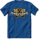 Proost T-Shirt | Bier Kleding | Feest | Drank | Grappig Verjaardag Cadeau | - Donker Blauw - 3XL