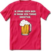 Tarwe Smoothie T-Shirt | Bier Kleding | Feest | Drank | Grappig Verjaardag Cadeau | - Roze - XL