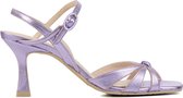 Lodi Sandalen Dames / Damesschoenen - Leer - Kitten heel hoogte 6 cm - Linda - Lila - Maat 36