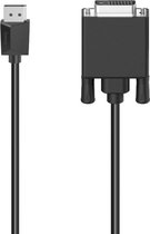 Hama VGA / DisplayPort Aansluitkabel 1.50 m 00200713 Zwart [1x VGA-stekker - 1x DisplayPort stekker]