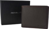 ProWallet Fold - Heren Portemonnee - Donkerbruin - Inclusief Luxe Cadeaubox - Leer - 9 Pasjes, Briefgeld en Muntgeld - Mannen - Vaderdag Cadeau