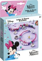 Totum Disney Minnie Mouse 2 letter & bedel armbandjes maken knutselset vriendschapsarmbandjes