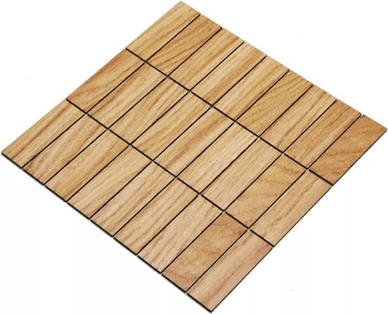 Wodewa Wandbekleding eiken met structuur, van hout
