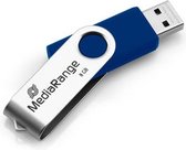 MediaRange | USB Stick | 8 GB | USB 2.0 | Twister | Rood