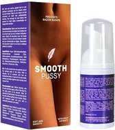 Smooth Pussy Scheercreme - 50 ml - Gladde Zachte Huid - Helpt Tegen Ingegroeide Haartjes - Antibacteriële Werking