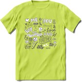 Me and You - Valentijn T-Shirt | Grappig Valentijnsdag Cadeautje voor Hem en Haar | Dames - Heren - Unisex | Kleding Cadeau | - Groen - L