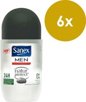 Sanex Men Roll-on Natur Protect Normale Huid Deodorant - 6 x 50 ml