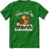 They Call Me Romeo - Valentijn T-Shirt | Grappig Valentijnsdag Cadeautje voor Hem en Haar | Dames - Heren - Unisex | Kleding Cadeau | - Donker Groen - S