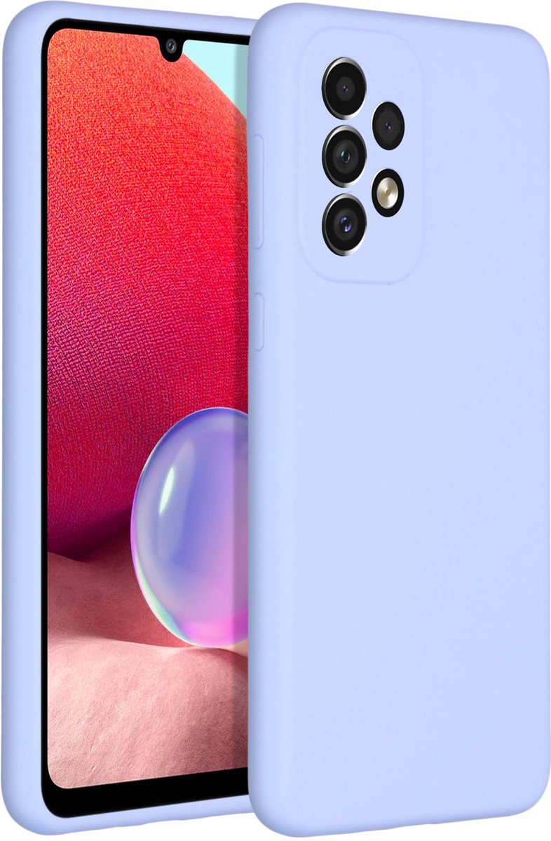Accezz Liquid Silicone Backcover Samsung Galaxy A33 hoesje - Paars