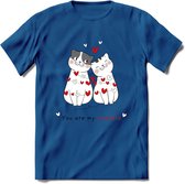 You Are My Sweety - Valentijn T-Shirt | Grappig Valentijnsdag Cadeautje voor Hem en Haar | Dames - Heren - Unisex | Kleding Cadeau | - Donker Blauw - L