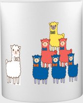 Akyol - Lama Mok met opdruk - alpaca - Lama liefhebbers - Lama - 350 ML inhoud