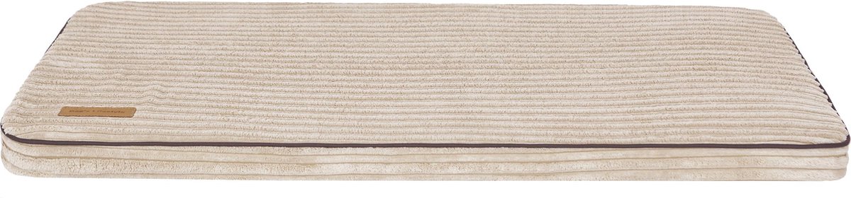 Dog's Lifestyle Benchkussen Supersoft Rib Ivoor Medium 75 cm ( 3 maten, 4 kleuren )