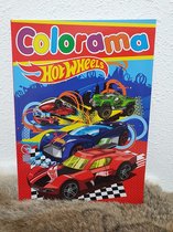 Colorama kleurboek hot wheels rood, 45 blz