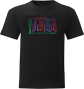 T-Shirt - Casual T-Shirt - Gamer Gear - Gamer Wear - Fun T-Shirt - Fun Tekst - Lifestyle T-Shirt - Gaming - Gamer - Hardcore Gamer - Zwart - Maat XXL
