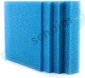 Filterschuim 50x50x5 cm - grof blauw