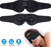 SlaapmaskeKoptelefoon Bluetooth - Oogmasker Slaap - Vrouwen & Mannen - Hoofdband Draadloos - Sleeping headphones - Zijde - Sleeping - Zwart