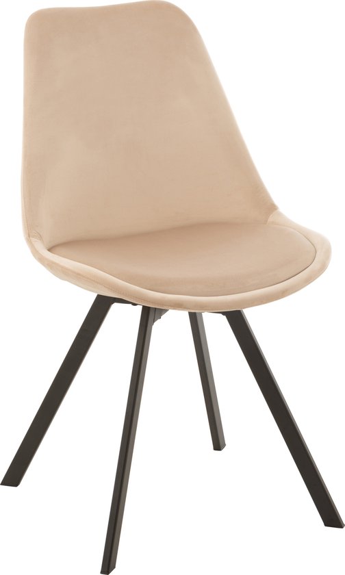 J-Line stoel Helene - metaal/textiel - beige