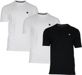 3-Pack Donnay T-Shirt (599008) - Sportshirt - Heren - White/Black/White - maat L