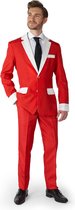 Suitmeister Santa Faux Fur - Heren Pak - Kerstman Pak - Rood - Maat S