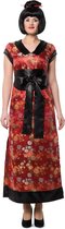 Wilbers - Geisha Kostuum - Wu Zetian Chinese Dame - Vrouw - rood - Maat 34 - Carnavalskleding - Verkleedkleding