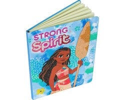 foto van Crystal Art kit Notebook schrift harde kaft Disney Moana Vaiana 26 x 19 cm